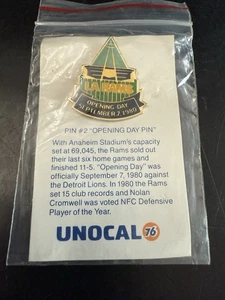 LA Los Angeles Rams Pin #2 Opening Day 7. September 1980 Pin Unocal 76 - Bild 1 von 2
