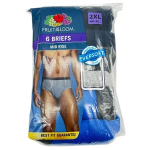 6 Stück Herren Slips 2XL 44-46 Taille Mid Rise XXL Sortiment Blau Grau Baumwolle - Bild 1 von 24