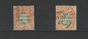 1941 2d Naranja Irlanda "Sobreimpresión" X 2 en estado usado. - Imagen 1 de 2