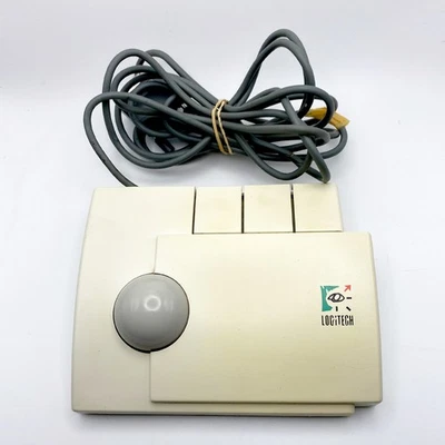 Vintage Logitech Trackman Mouse Track-Ball Mouse T-CA1-9F - Untested - Image 1 of 4