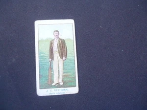 Wills navy cut CIGARETTE cricket CARD 1900 Australia P. N. Coombe - Bild 1 von 2