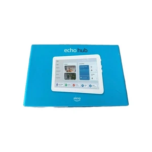 NUOVO nella SCATOLA! Amazon Echo Hub 8" Pannello di Controllo Smart Home con Alexa (Bianco) - Foto 1 di 9