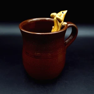 Taza David Cleverly Mouse cerámica Devon estudio arte cerámica excelente estado - Imagen 1 de 13