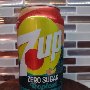 NUOVA CANDELA 12 oz 7up Zero Zucchero Lattina di Zucchero Candele Tropicali Artigianali in TN - Foto 1 di 3