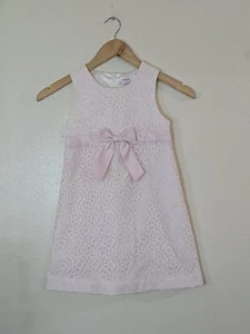 VINTAGE GYMBOREE Pink Party Dress Girls Size 6 Years 2003 Floral Light Pink - Picture 1 of 10