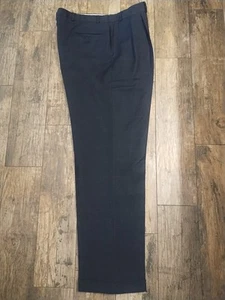 Polo University Ralph Lauren 120s Cashmere Pants Men 38x33 Houndstooth Black - Picture 1 of 4