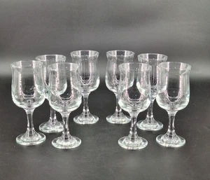 Glas Stiel Cordial Flared Top Barware Gläser Wasserkelche 8er Set 6,5" Vintage - Bild 1 von 8