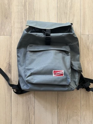 Vintage 90s Shortys Skateboard Backpack Chad Muska Grey  Authentic - Image 1 of 4