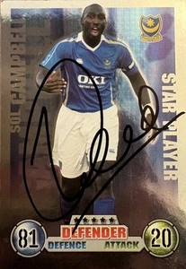 Sol Campbell Portsmouth FC handsignierte Match Attax 07/08 Karte glänzend - Bild 1 von 1