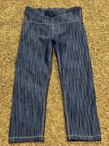 Gap Fit Women’s M Blue Ankle Length Leggings Stretch B20 - Picture 1 of 4