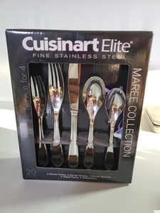 Cuisinart 20pc Stainless Steel Maree Silverware Set - Picture 1 of 4