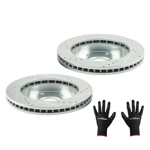 Front Drilled Brake Rotors Set for Chevrolet Express 1500 2003-2008 S-55054 - Picture 1 of 12