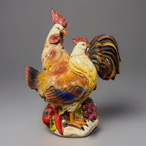 Ceramic French Country Rooster Chicken Farmhouse Three Hands Corp Statue 14” - Picture 1 of 9