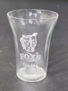 seltener FOX'S Kansas City MO Cherry Soda Fountain Vintage Trinkglas Becher - Bild 1 von 6