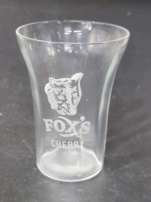 Редкий винтажный стакан для питья FOX'S Kansas City MO Cherry Soda Fountain - Изображение 1 из 4