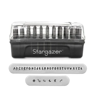 ImpressArt Stargazer Uppercase Letter Metal Stamp Set, Alphabet Punches - Picture 1 of 3