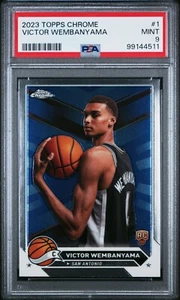Topps 2023 cromo #1 Victor Wembanyama Rookie RC 🔥 PSA 9 🔥 - Imagen 1 de 2