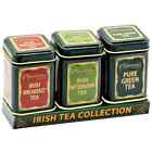 Connemara Kitchen Mini Set of 3 Irish Tea Tins Collection With 8 Teabags Per Tin