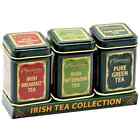 Connemara Kitchen Mini Set Of 3 Irish Tea Tins Collection With 8 Teabags Per Tin