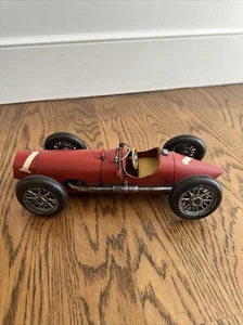 1952 Ferrari 500 F2 Grand Prix Red Tin MetalModel Race Car 13" Handmade - Picture 1 of 13