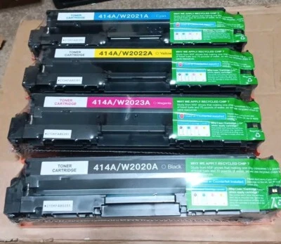 Toner WITH CHIP Compatible with HP W2020A 414A 414X Laserjet M454dw M479fdw Lot - Image 1 of 2