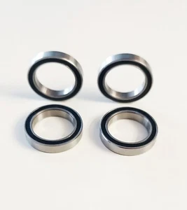 4x FoRally Kugellager 6001  2RS schwarz, 12x28x8, FG, HARM, Carson, 4 Stück! - Bild 1 von 1