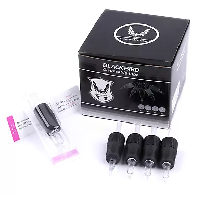 10 x Tubos de agarre desechables esterilizados para tatuajes Blackbird 3 5 7 9 11 13 15 18 RT MFT Foto 1 de 4