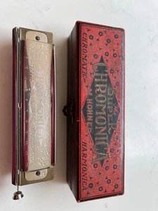 Vintage Super Chromonica M.Hohner Harmonica With Original Box - Picture 1 of 7
