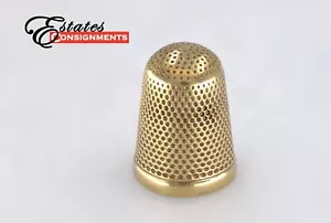 Vintage 14K Gelbgold Fingerhut - Bild 1 von 6