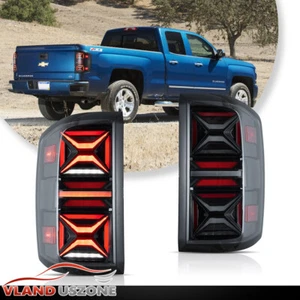 Retrofitted LED Tail Lights Set For 2014-2018 CHEVROLET Silverado 1500 2500 3500 - Picture 1 of 16