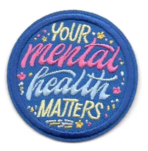 YOUR MENTAL HEALTH MATTERS Iron On Patch Medical - Picture 1 of 1