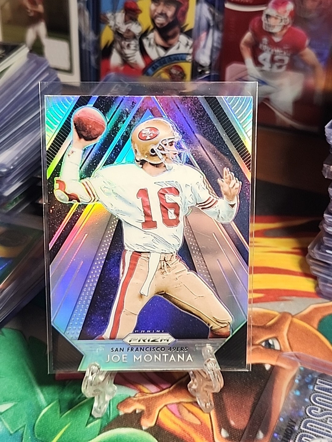 2018 Panini Prizm APEX Silver Joe Montana San Francisco 49ers Case Hit A-24
