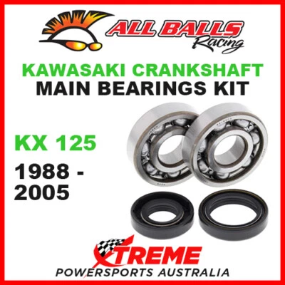 Rodamientos principales cigüeñal All Balls 24-1008 Kawasaki KX125 KX 125 1988-2005 MX Foto 1 de 2