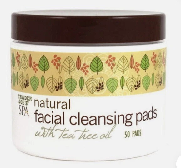 Almohadillas de limpieza facial naturales Trader Joe's Spa con aceite de árbol de té Foto 1 de 1