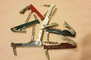 6 Vintage Bottle Opener Beer Bottle opened Cork Screw all made in Italy... - Picture 1 of 7