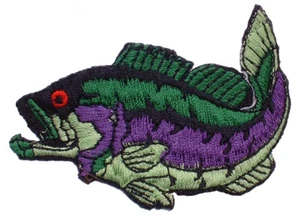 Fisch Barsch 3-1/2" bestickter Schulteraufnäher (3002) - Bild 1 von 1