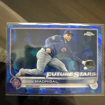 Nick Madrigal 2022 Topps Chrome Sapphire Future Stars #466 Chicago Cubs - Image 1 of 2