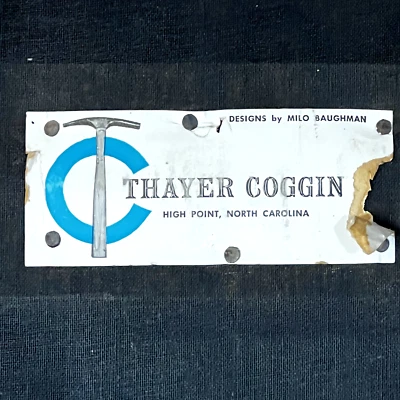 Banco otomano Thayer Coggin turquesa difícil de encontrar vintage Milo Baughman mcm Foto 1 de 4