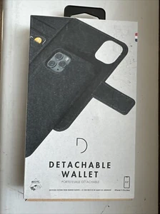 DECODED iPhone 11 Pro Max Leder abnehmbare Brieftasche Hülle - SCHWARZ - Bild 1 von 4