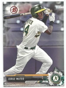 Jorge Mateo Oakland A's 2017 Bowman Draft Baseball - Picture 1 of 3