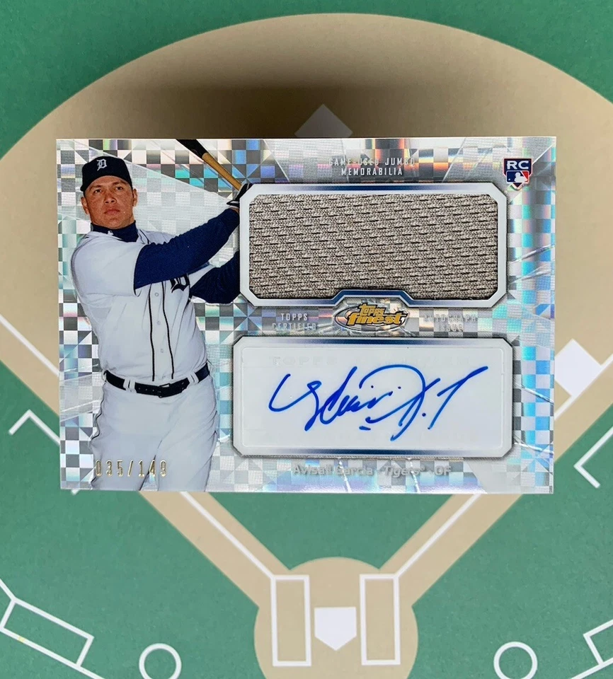 2013 Topps Finest AVISAIL GARCIA AUTO #/149 RC LOGO Refractor Autograph Jersey - Image 1 of 4