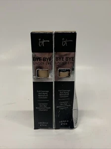 Lot Of 2 IT Cosmetics Bye Bye Under Eye Anti-Aging Concealer .40 oz Medium 20.0 - Picture 1 of 5