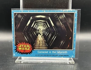 1977 Topps Star Wars #37 Cornered in the labyrinth Jedi Luke Han Solo Leia Yoda - Picture 1 of 2