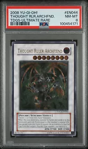 2008 YUGIOH TDGS-DE044 GEDANKENHERRSCHER ERZUNTERWELTLER ULTIMATE RARE PSA 8 NM #100454171 - Bild 1 von 2