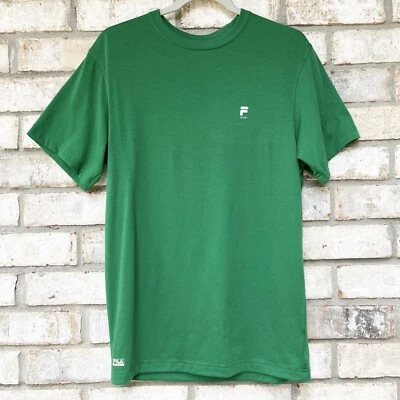 Fila Sport Performance para hombre talla Camiseta deportiva pequeña verde poliéster cuello redondo Foto 1 de 4