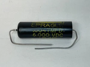 Sprague .0047uf 4.7nf 6kv/5kv/4kv/3kv/2kv/1kv Film Capacitor Black Beauty Cap FS - Foto 1 di 1