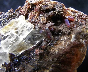 YESO Y GOETHITA PSEUDOMORFO DESPUÉS DE CERUSITA (GY17) Mineral de España - Imagen 1 de 10