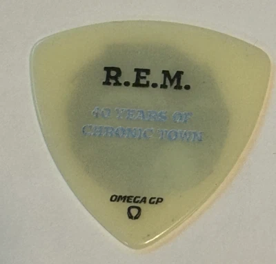 R.E.M. Guitar Pick Mike Mills 40 Years of Chronic Town 40th Anniversary Tour REM - Image 1 of 2