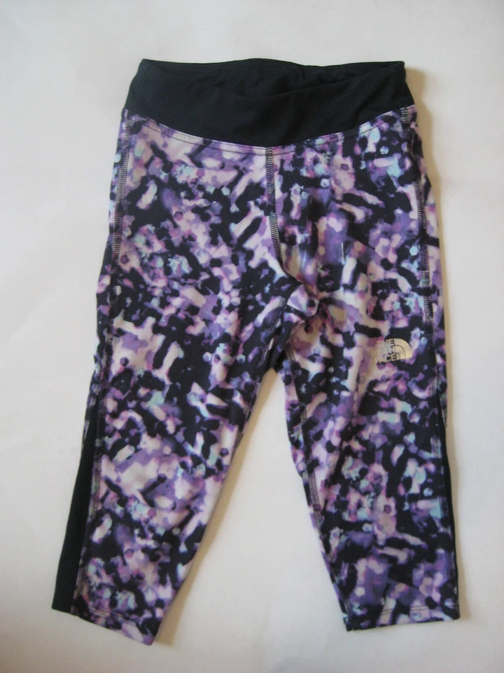 The North Face LEGGINGS púrpura correr exploración corto correr capri pantalones S 7 8 Foto 1 de 1