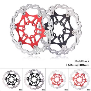 ZZTO MTB Bike Floating Brake Disc160/180mm Disc Brake Rotor Cooling Rotor cl - Foto 1 di 9
